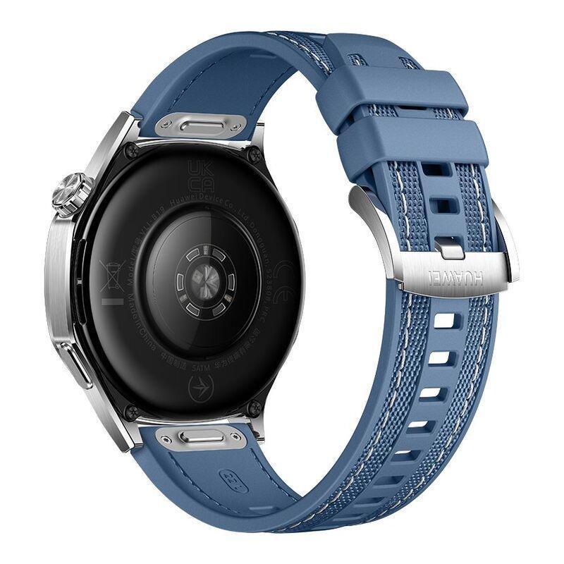 Huawei Watch GT 5 46mm Smartwatch Silver - Blue Woven Strap, , large image number 3