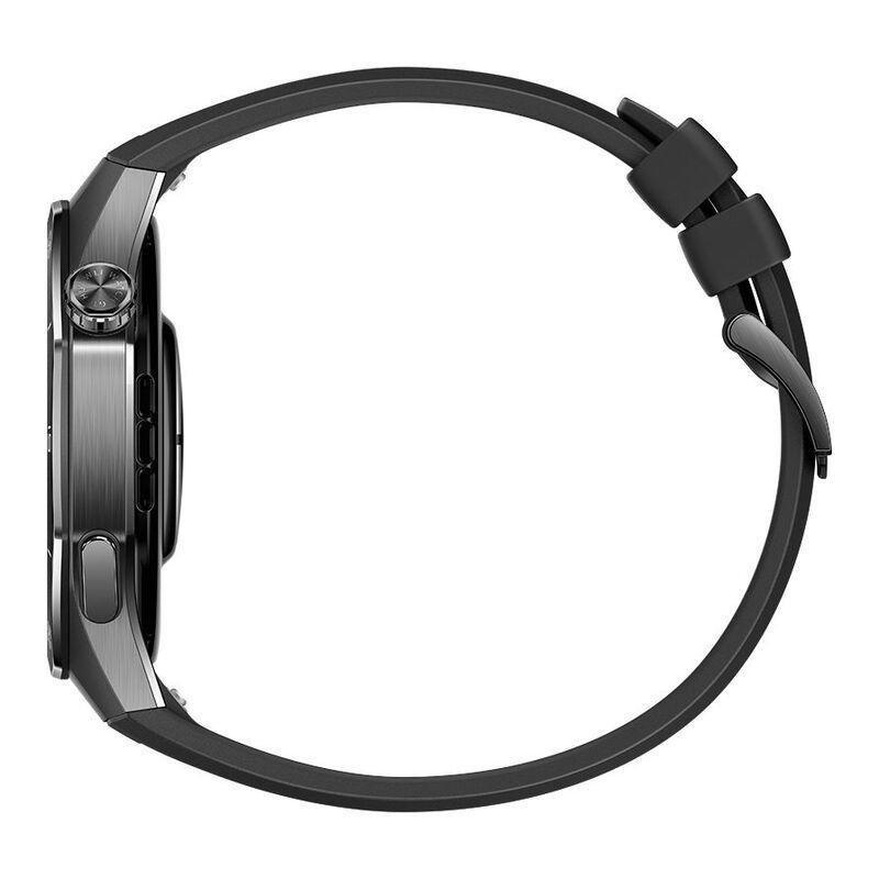 Huawei Watch GT 5 Pro 46mm Smartwatch Black - Black Fluoroelastomer Strap, , large image number 3