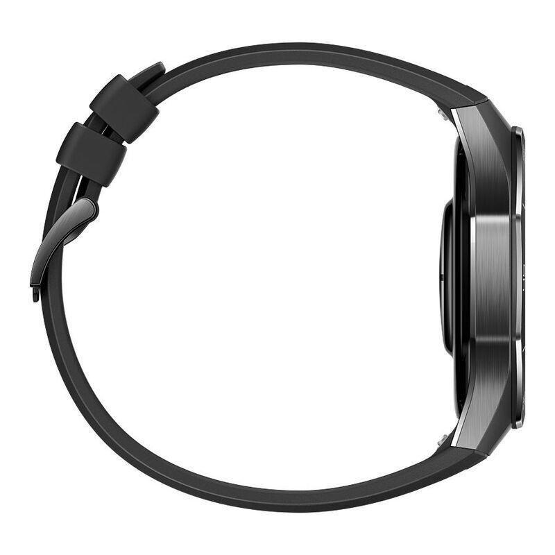 Huawei Watch GT 5 Pro 46mm Smartwatch Black - Black Fluoroelastomer Strap, , large image number 4