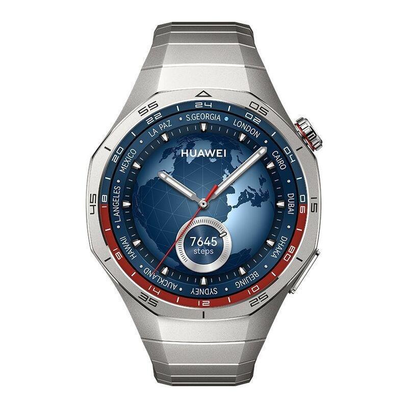 Huawei Watch GT 5 Pro 46mm Smartwatch Titanium - Titanium Fluoroelastomer Strap, , large image number 0