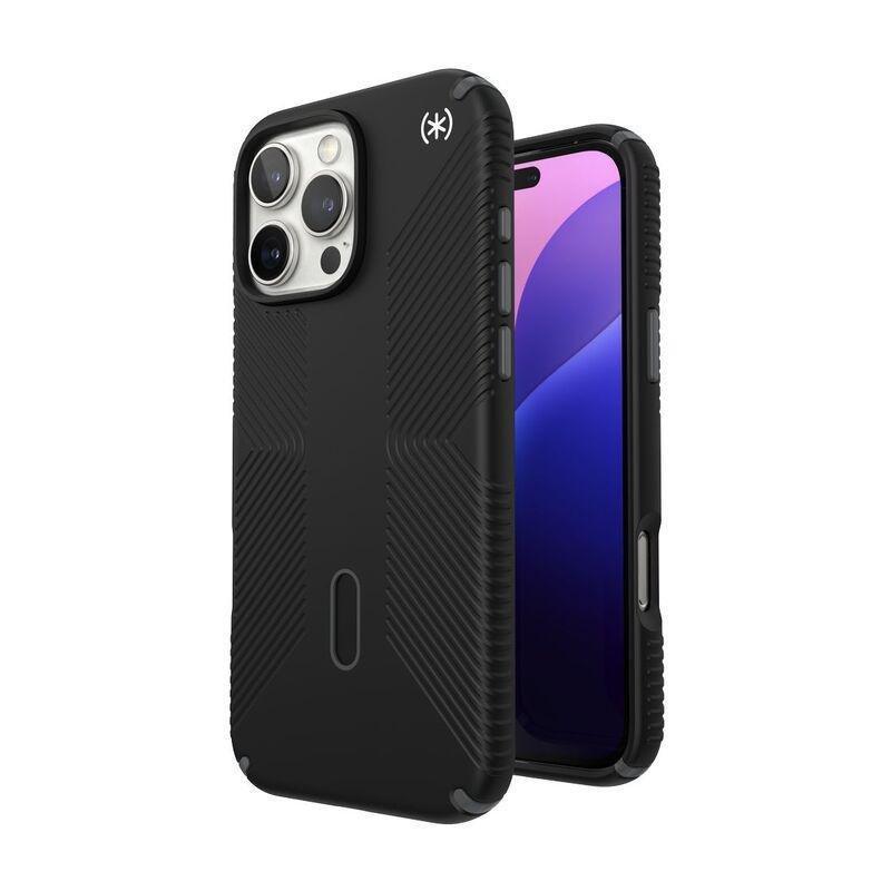 Speck iPhone 16 Pro Max Presidio2 Grip Case With MagSafe And ClickClock - Black/Slate Grey, , medium