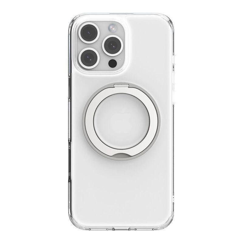 Power Support Air Jacket Hybrid Stand Case with MagSafe Ring Stand for iPhone 16 Pro - Clear, , medium