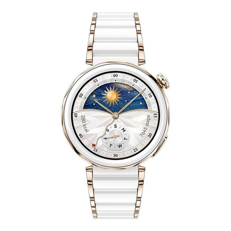 Huawei Watch GT 5 Pro 42mm Smartwatch Ceramic White - Ceramic White Strap, , large image number 0