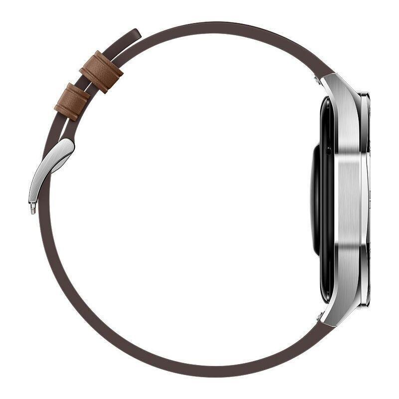 Huawei Watch GT 5 46mm Smartwatch Silver - Brown Composite Leather Strap + Huawei FreeBuds 5i (Bundle), , large image number 5