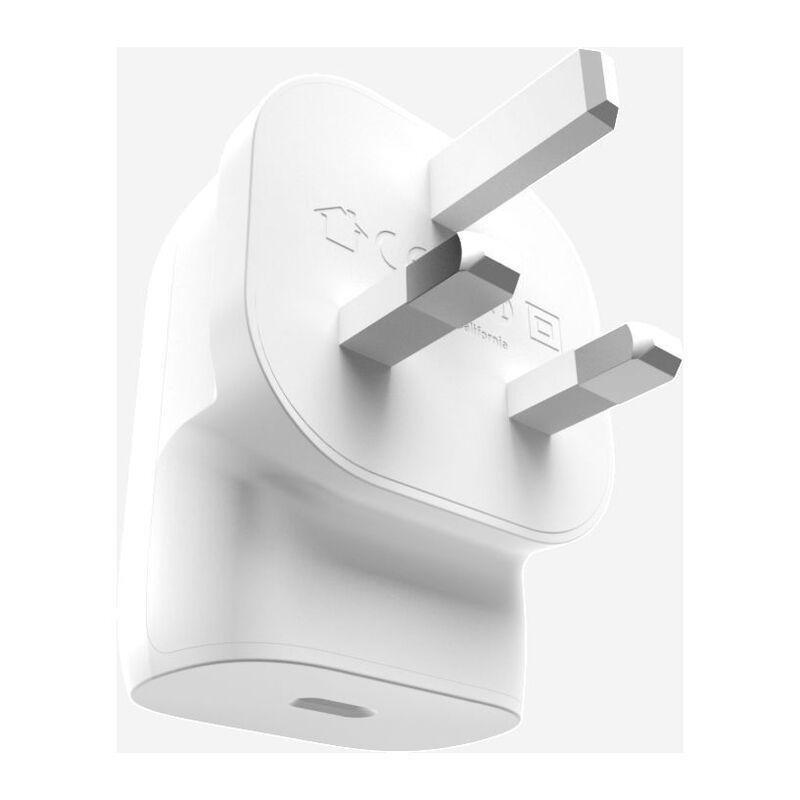 Belkin Boostcharge Wall Charger 30W PD USB-C + USB-C To USB-C Cable - White, , large image number 3