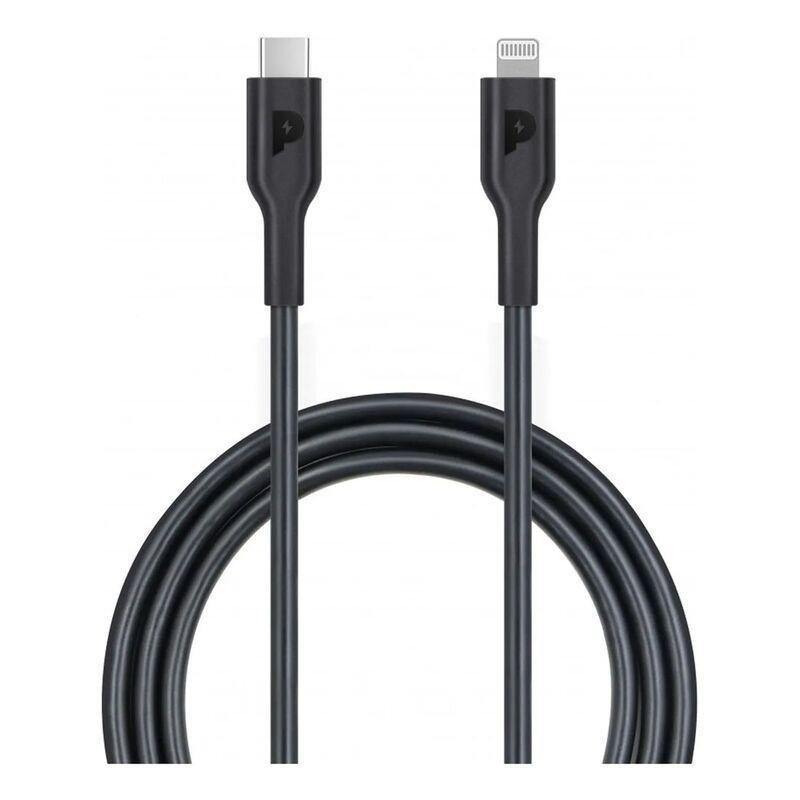 Powerology MFI Cable Type-C To Lightning 20W 1.2m - Black, , large image number 2