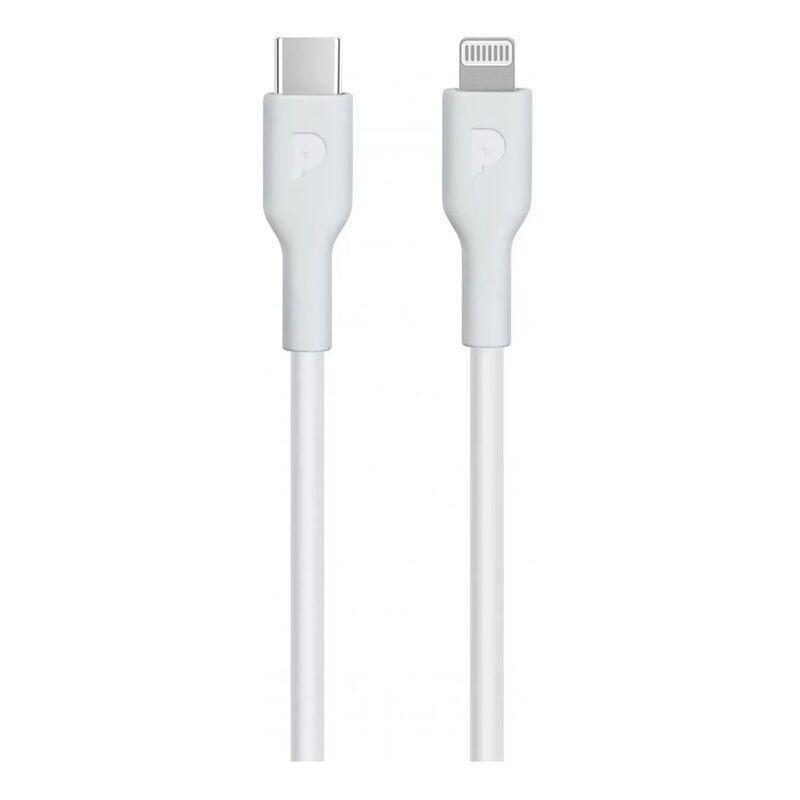 Powerology MFI Cable Type-C To Lightning 20W 1.2m - White, , large image number 0