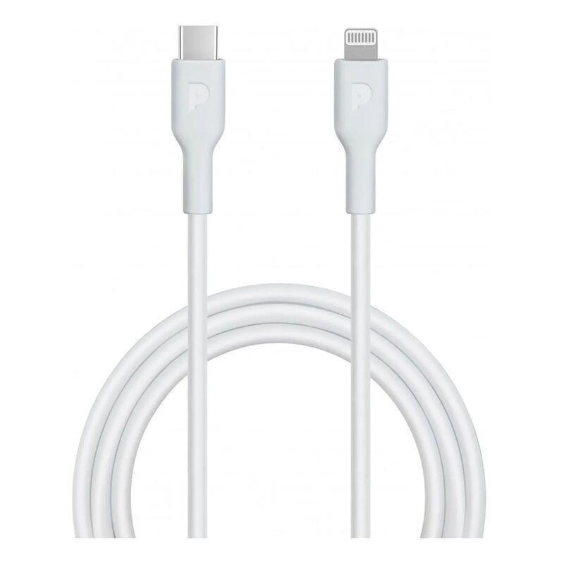 Powerology MFI Cable Type-C To Lightning 20W 1.2m - White, , large image number 2