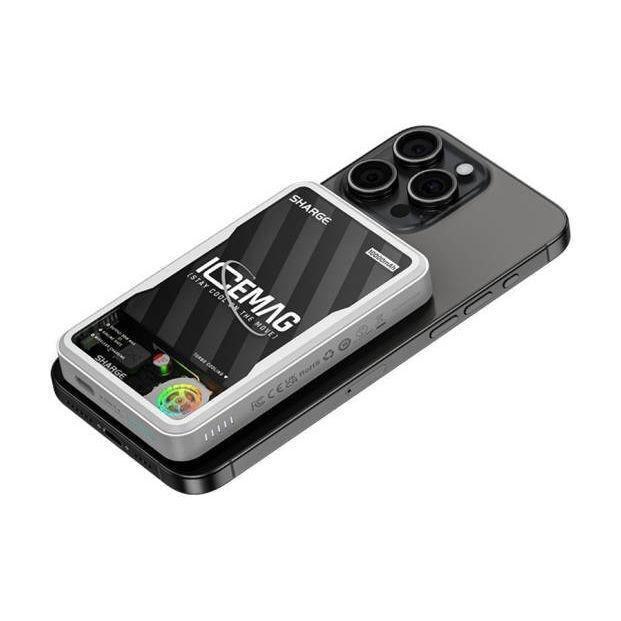 Sharge IceMag Power Bank 10000mAh With USB-C Cable, , large image number 2