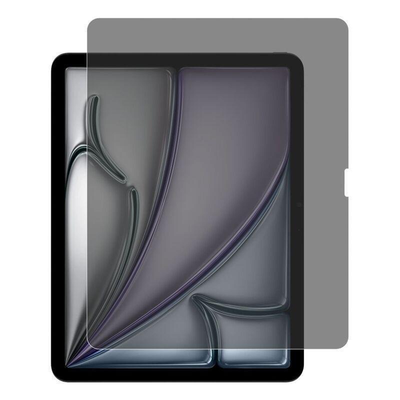 Levelo High Silicone Aluminum Glass Privacy Screen Protector iPad Air 11 2024 - Black, , medium