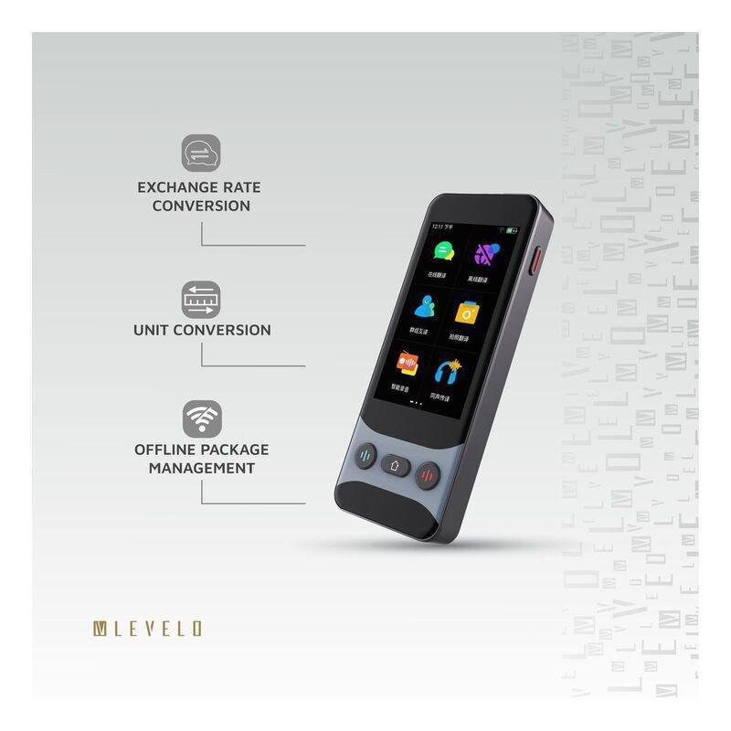 Levelo FluentLink Offline & Online Voice Translator - Grey, , large image number 7