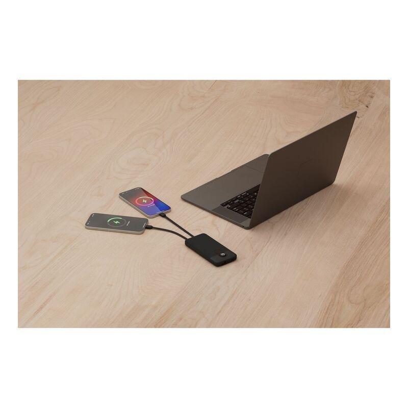 Porodo 10000mAh Power Bank Digital Display with C & Lightning Cable - Black, , medium