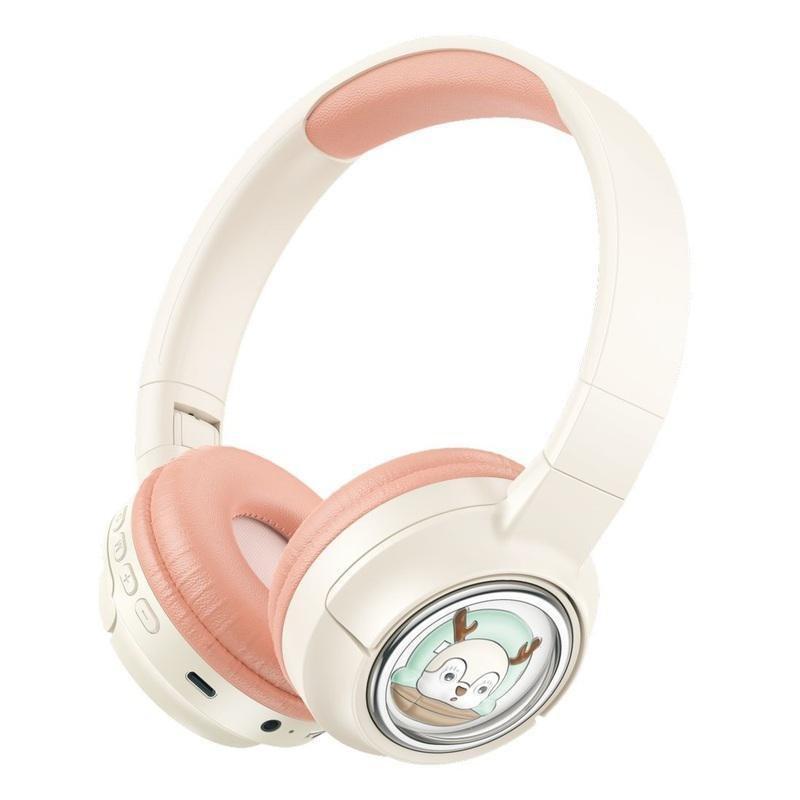 Porodo Soundtec Moose Wireless Kids Headphone - Pink, , large image number 0
