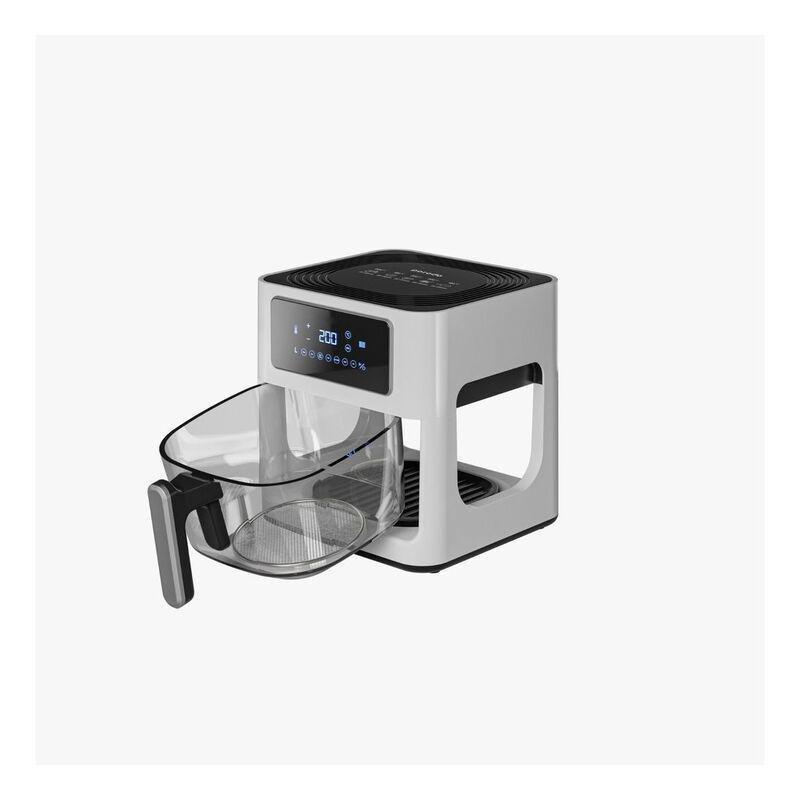 Porodo Lifestyle Glass Pot Air Fryer Touch Panel 6 Preset Options - White, , medium