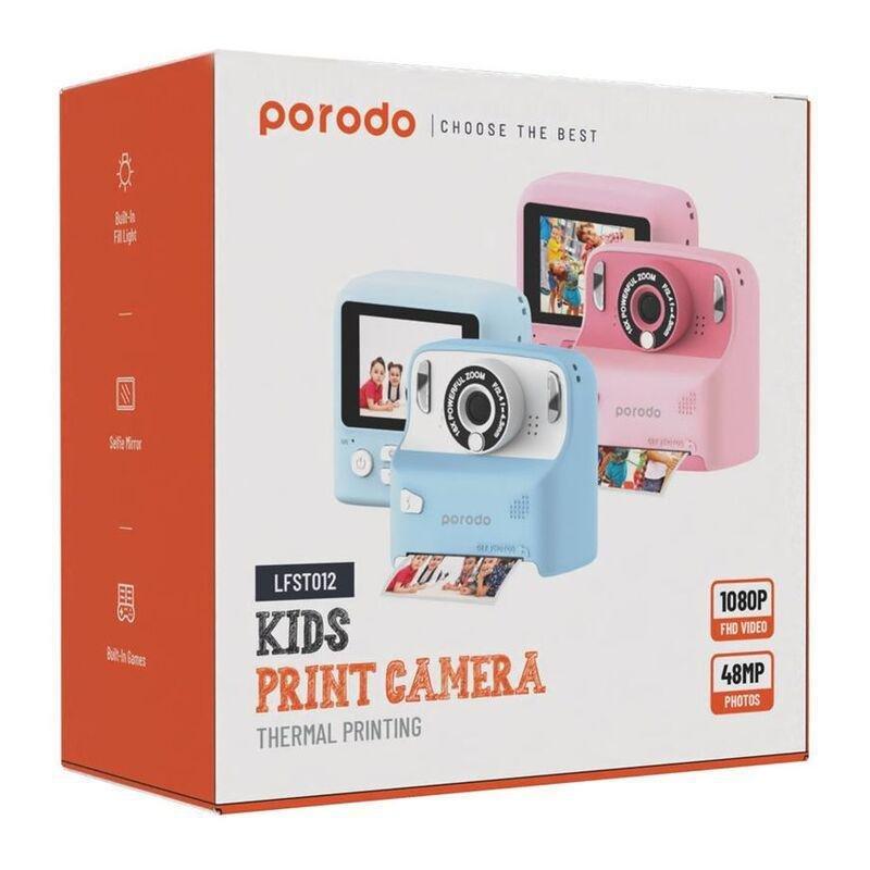 Porodo Lifestyle Kids Print Camera Thermal Printing - Pink, , large image number 1