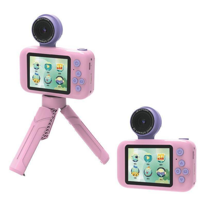 Porodo Lifestyle Kids Flip Digital Camera With Tripod Stand - Pink, , large image number 1