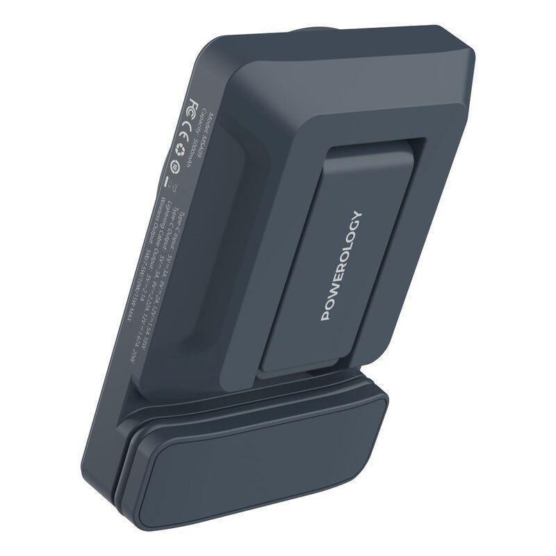 Powerology 5000mAh Power Bank Magsafe Charging Air-Vent Mount - Grey, , large image number 2