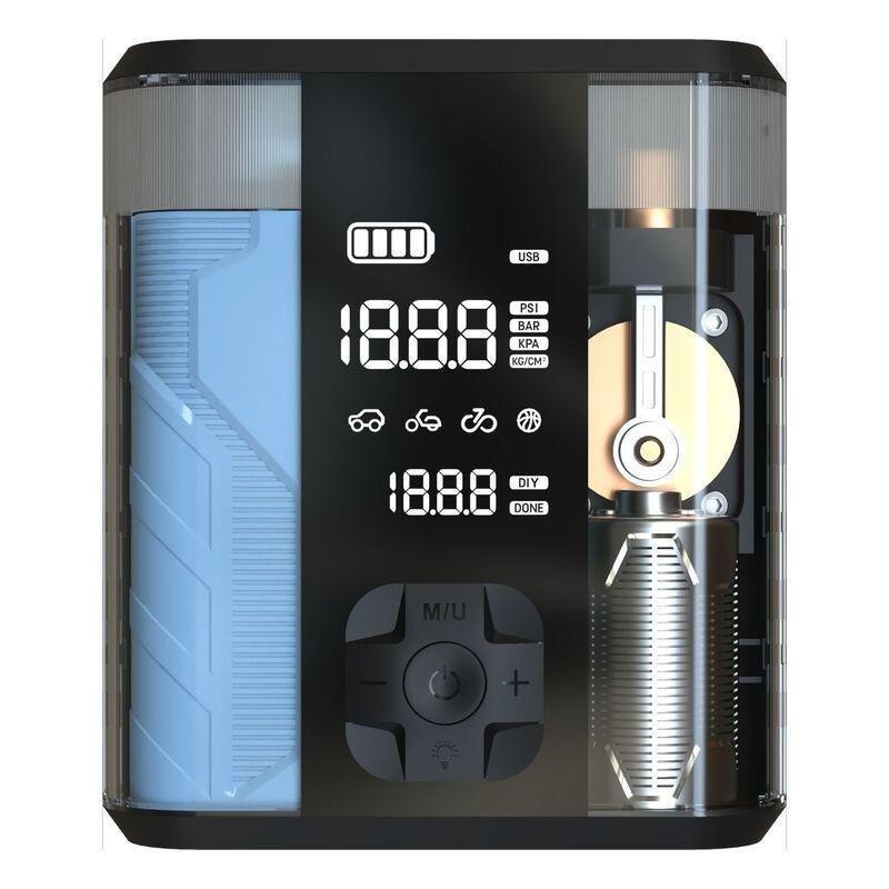 Powerology PPO47 8800 mAh Jump Start Air Compressor - Transparent, , large image number 2