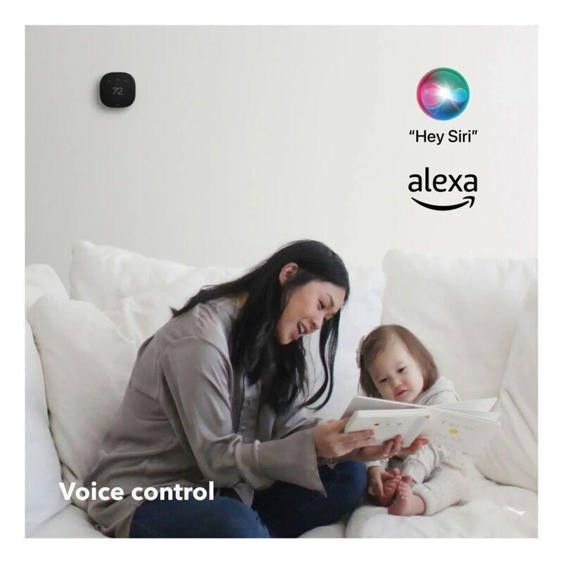 Ecobee Smart Thermostat Premium with Siri Alexa Apple HomeKit and Google Assistant - Black, , medium