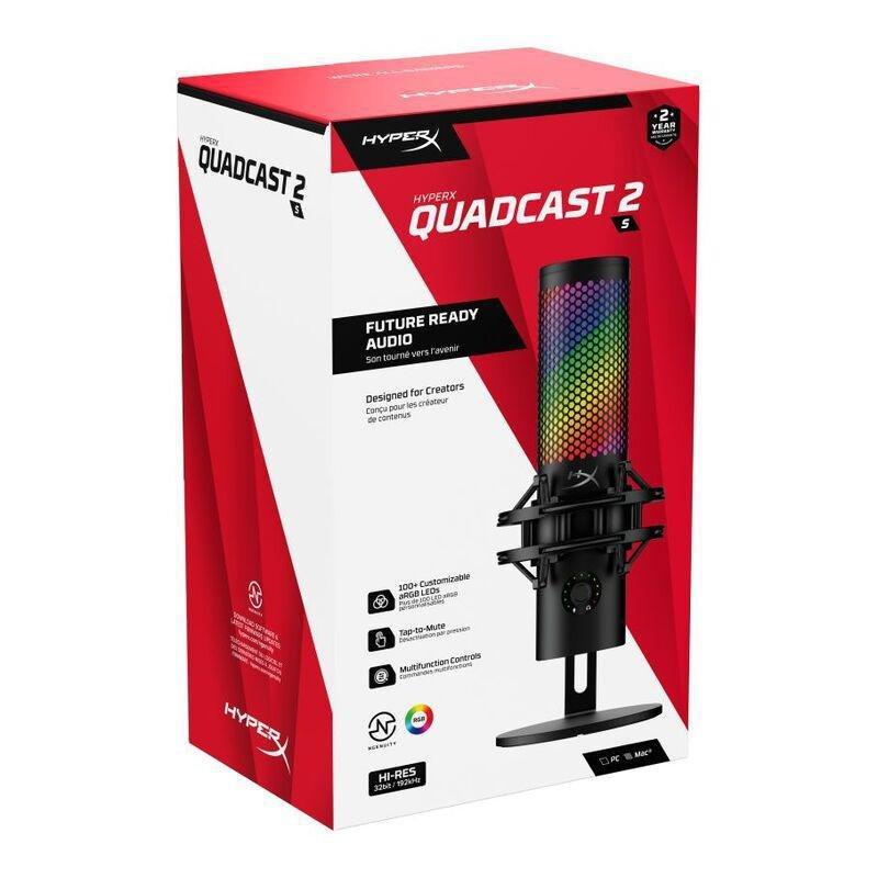 HyperX QuadCast 2 S - RGB USB Microphone, , large image number 2