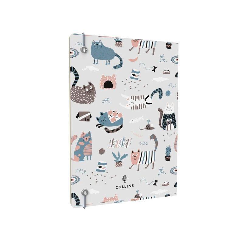 Collins Debden Maru 2025 A5 Planner Week To View Cut Flush Diary - Cats, , large image number 1