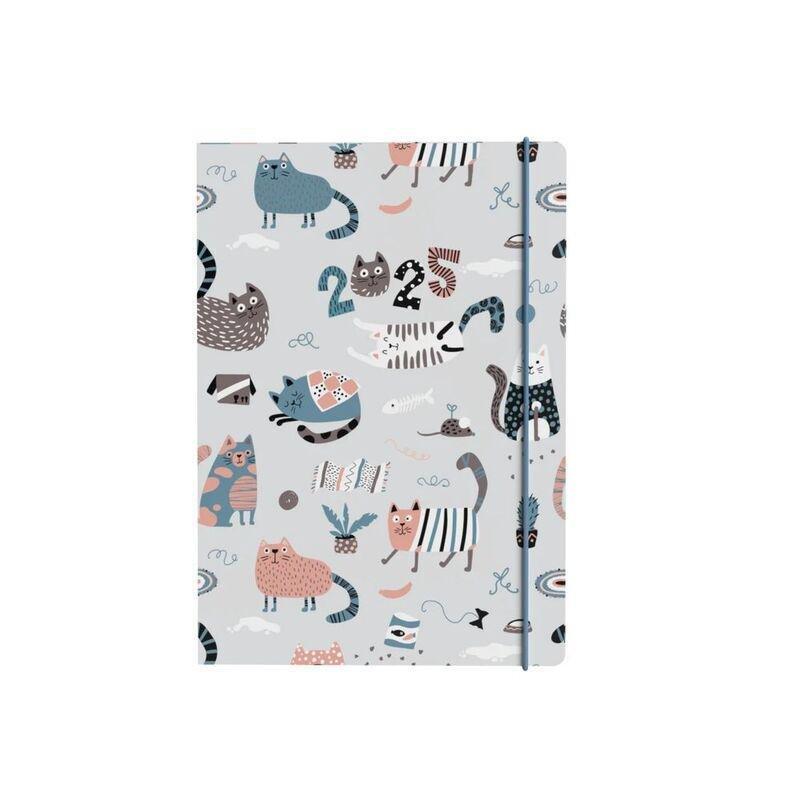 Collins Debden Maru 2025 A5 Planner Week To View Cut Flush Diary - Cats, , large image number 3