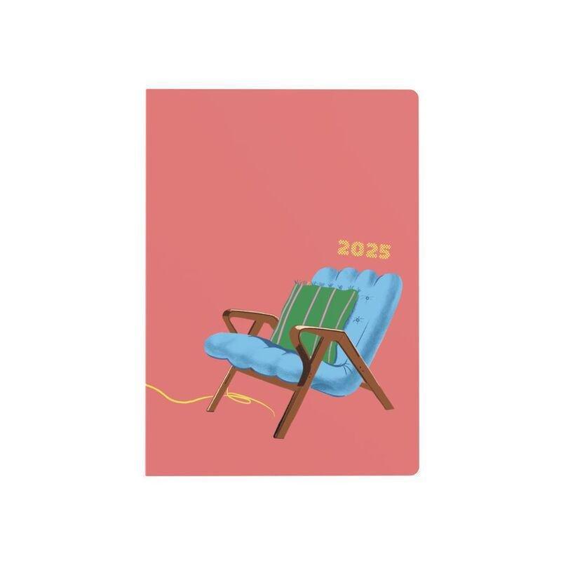 Collins Debden Retro Object By Katie Smith 2025 A5 Planner Week To View Diary - 1950S Armchair, , large image number 2