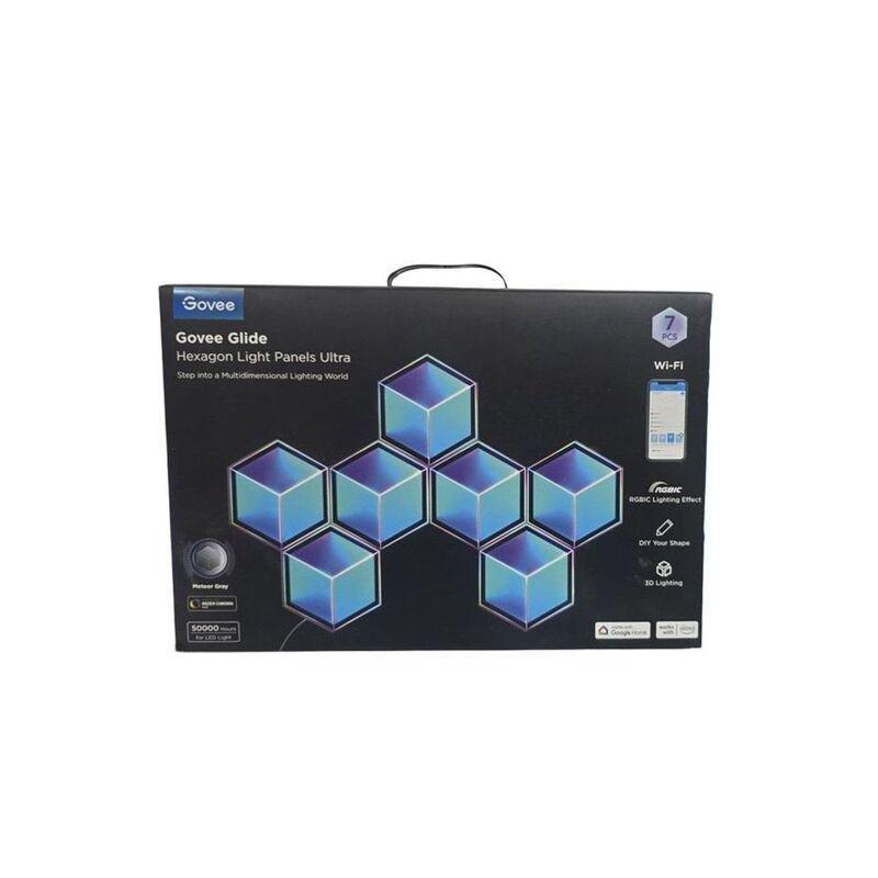 Govee Glide Hexagon Light Panels Ultra Meteor Grey (Pack Of 7), , large image number 0