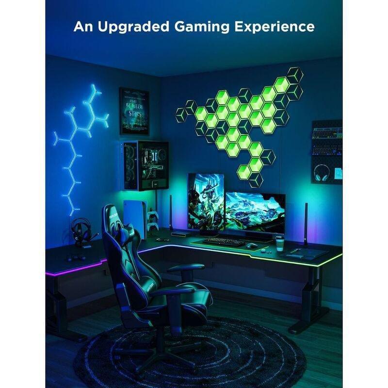 Govee Glide Hexagon Light Panels Ultra Meteor Grey (Pack Of 7), , large image number 2