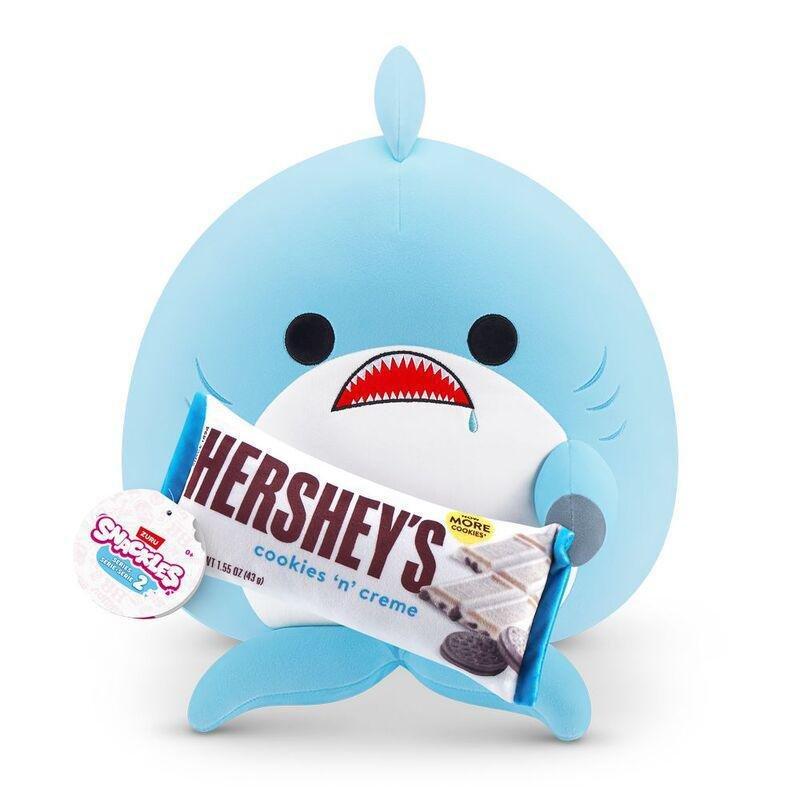 Snackles Series 2 Seth The Shark And Hershey (Cookies N Cream) 14-Inch Plush Toy, , large image number 0
