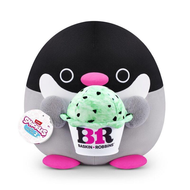 Snackles Series 2 Penelope The Penguin And Baskin Robbins (Mint) 14-Inch Plush Toy, , large image number 0