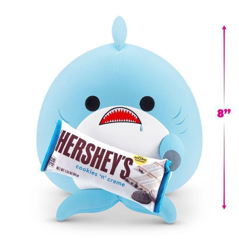 Snackles Series 2 Seth The Shark And Hershey (Cookies N Cream) 8-Inch Plush Toy, , medium