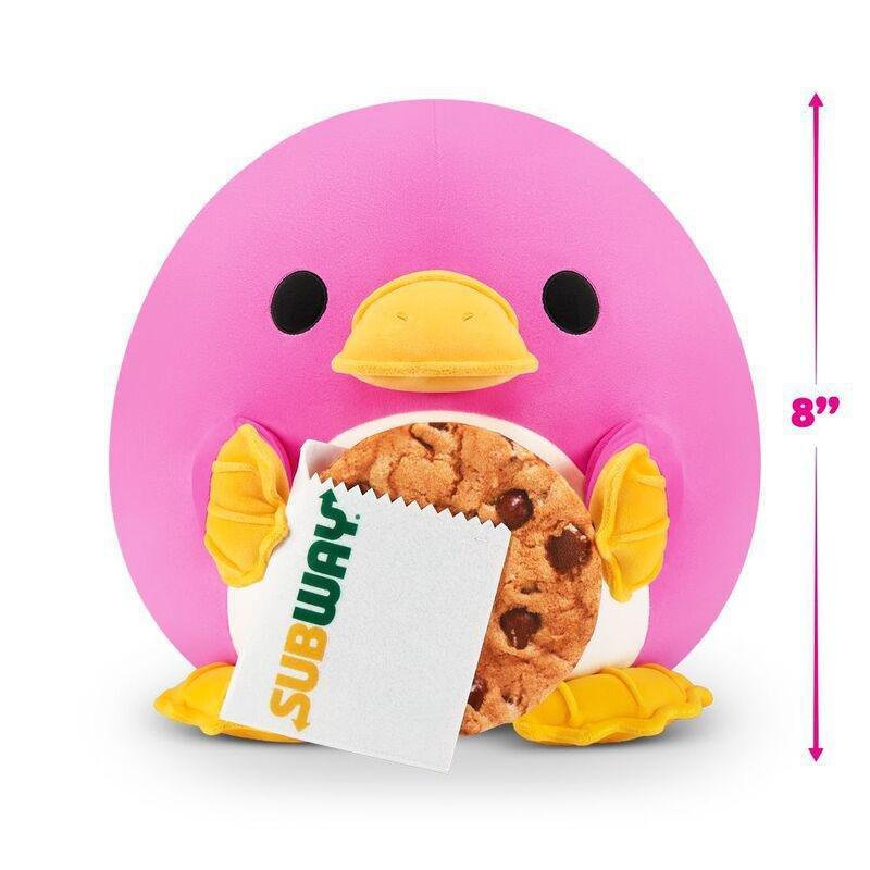 Snackles Series 2 Whitney The Platypus And Subway Cookie (Chocolate Chip) 8-Inch Plush Toy, , medium