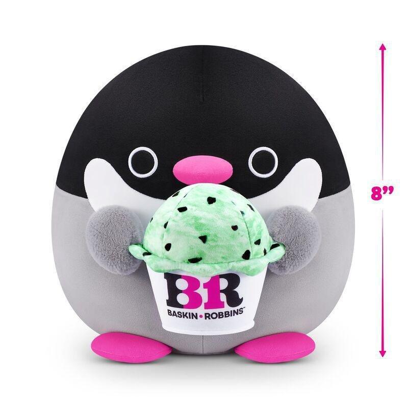 Snackles Series 2 Penelope The Penguin And Baskin Robbins (Mint) 8-Inch Plush Toy, , medium