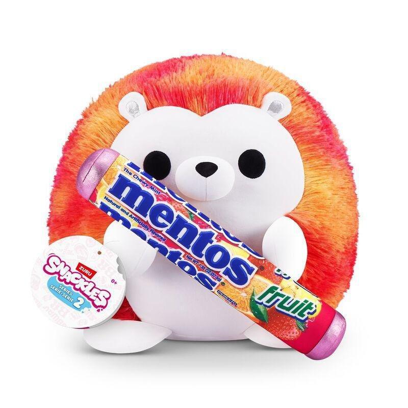 Snackles Seires 2 Heidi The Hedgehog And Mentos (Fruit) 8-Inch Plush Toy, , medium