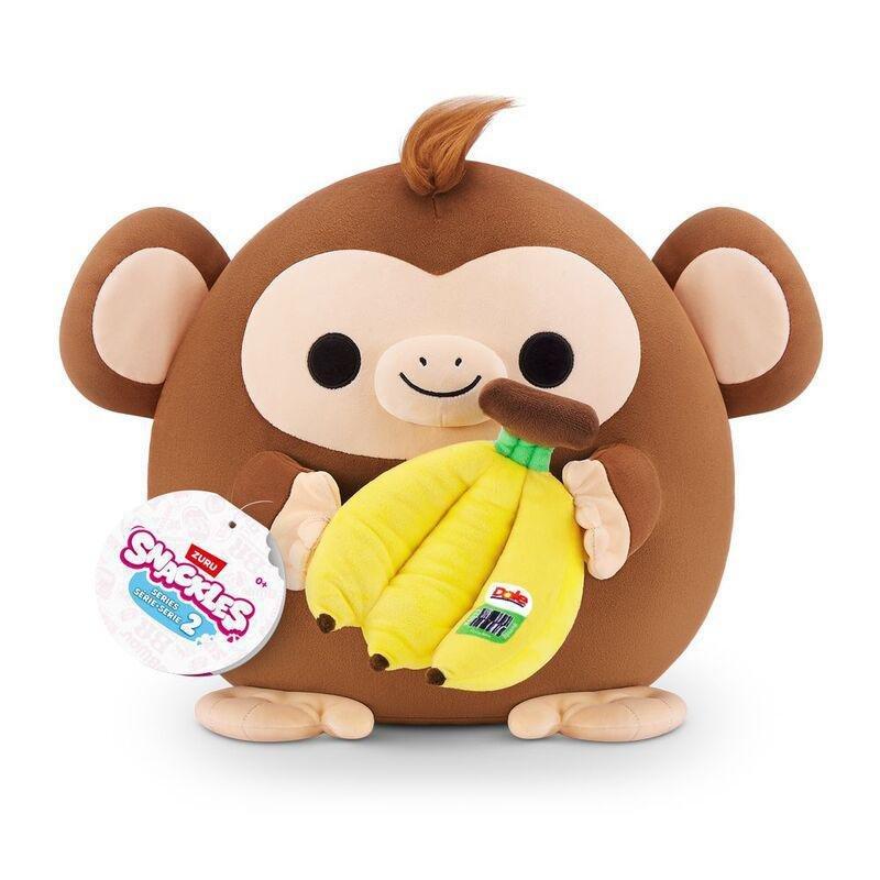Snackles Series 2 Riko The Monkey And Dole (Banana) 8-Inch Plush Toy, , large image number 1