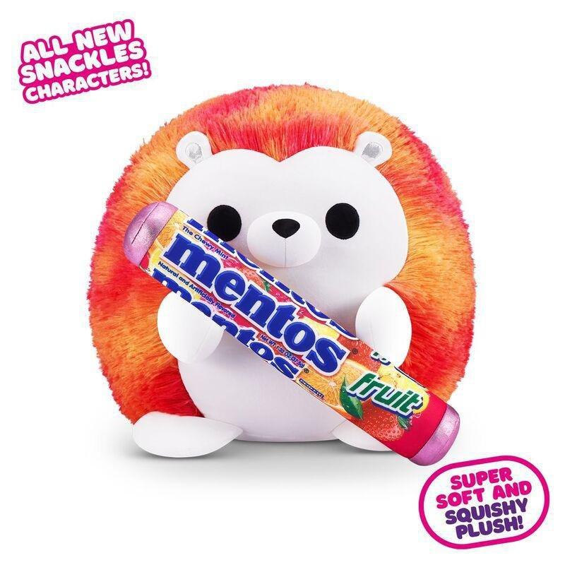 Snackles Series 2 Heidi The Hedgehog And Mentos (Fruit) 16-Inch Plush Toy, , large image number 0