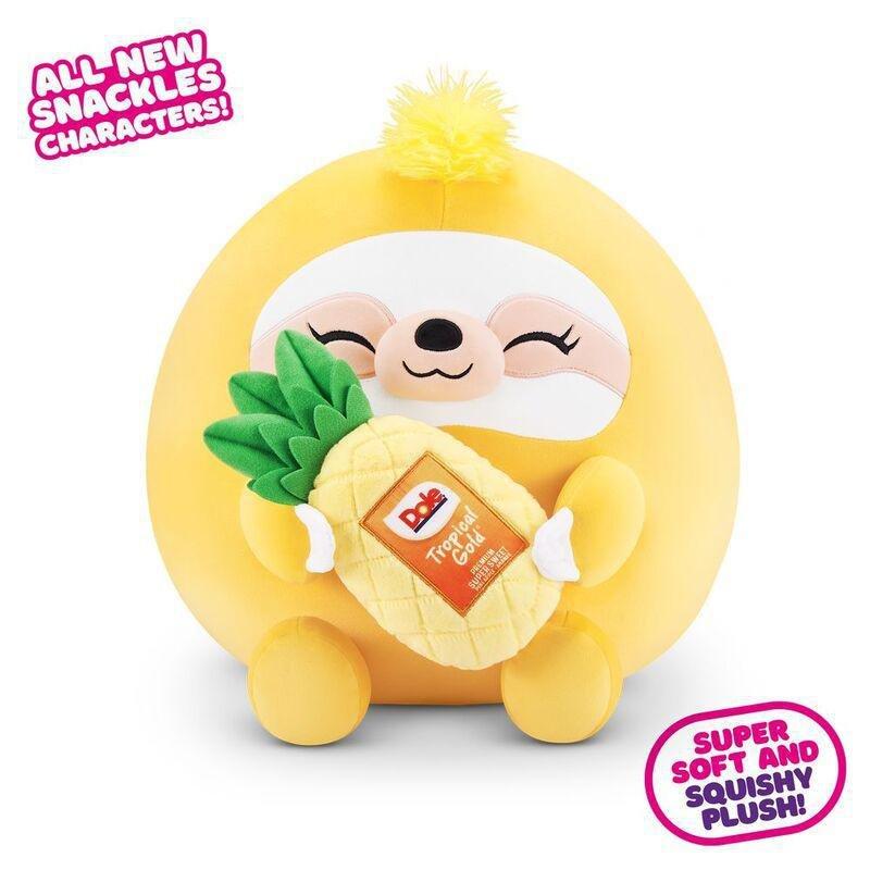 Snackles Series 2 Sandy The Sloth And Dole (Pineapple) 16-Inch Plush Toy, , large image number 1
