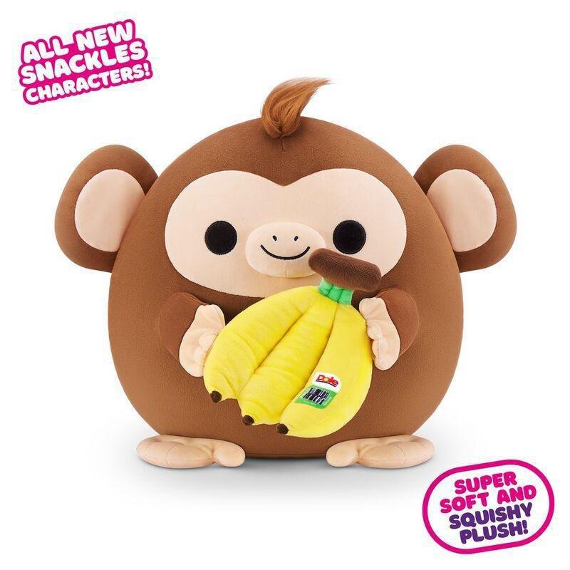 Snackles Series 2 Riko The Monkey And Dole (Banana) 16-Inch Plush Toy, , large image number 0