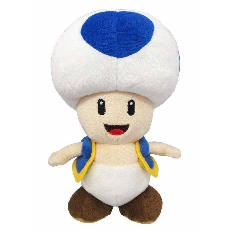 San-Ei Super Mario Blue Toad 8-Inch Plush Toy, , large image number 0