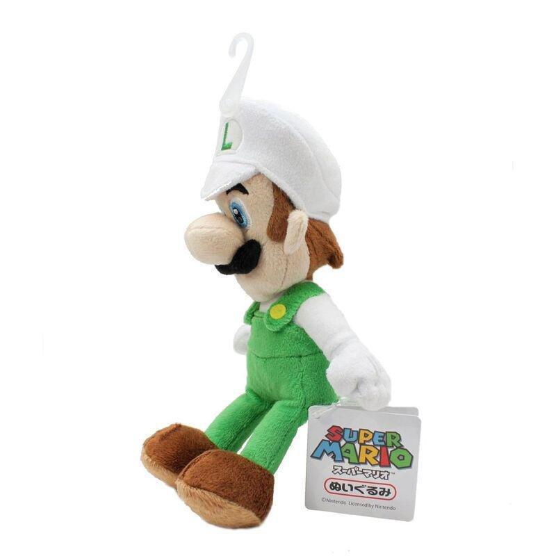 San-Ei Super Mario Fire Luigi 9-Inch Plush Toy, , large image number 0