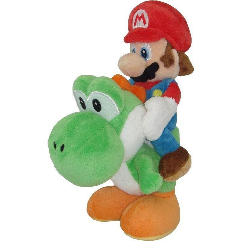 San-Ei Super Mario Mario And Yoshi 8-Inch Plush Toy, , large image number 0
