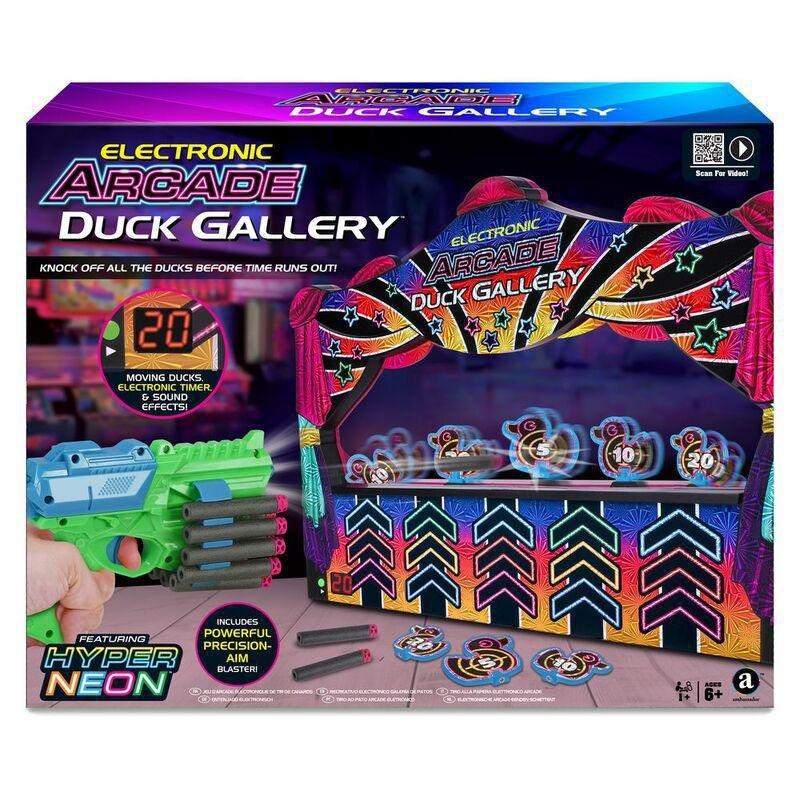 Merchant Ambassador Electronic Arcade Duck Shooting Gallery (Hyper Neon), , medium