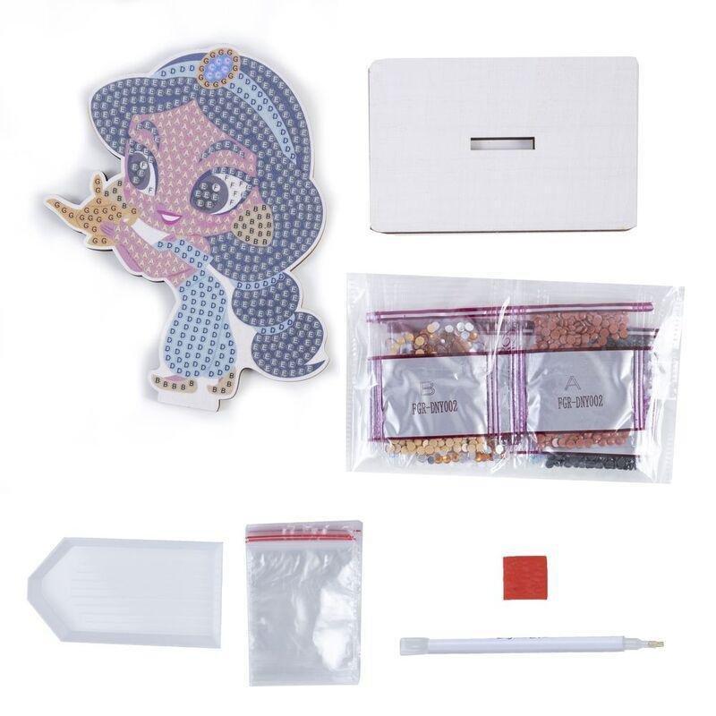 Craft Buddy Disney Princess Jasmine DIY Crystal Art Buddies Kit (11.3 x 8.4cm), , large image number 1