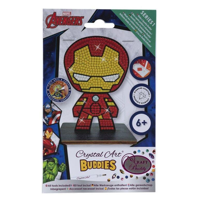 Craft Buddy Avengers Ironman DIY Crystal Art Buddies Kit (11.3 x 8.4cm), , large image number 1