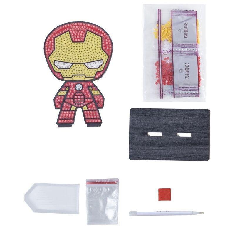 Craft Buddy Avengers Ironman DIY Crystal Art Buddies Kit (11.3 x 8.4cm), , large image number 2