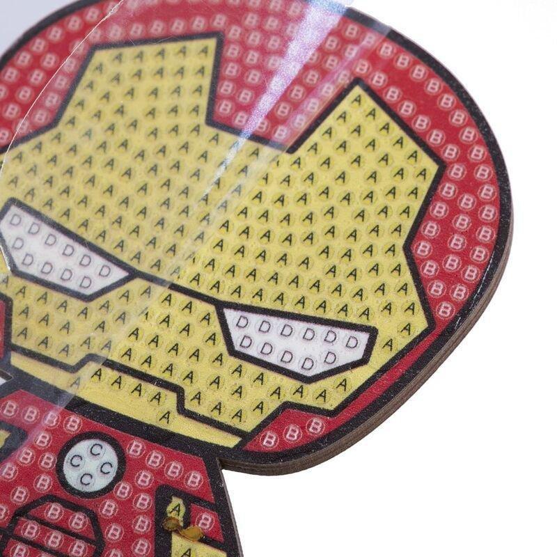 Craft Buddy Avengers Ironman DIY Crystal Art Buddies Kit (11.3 x 8.4cm), , large image number 3