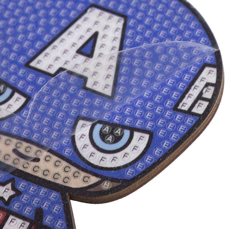 Craft Buddy Avengers Captain America DIY Crystal Art Buddies Kit (11.3 x 8.4cm), , large image number 1