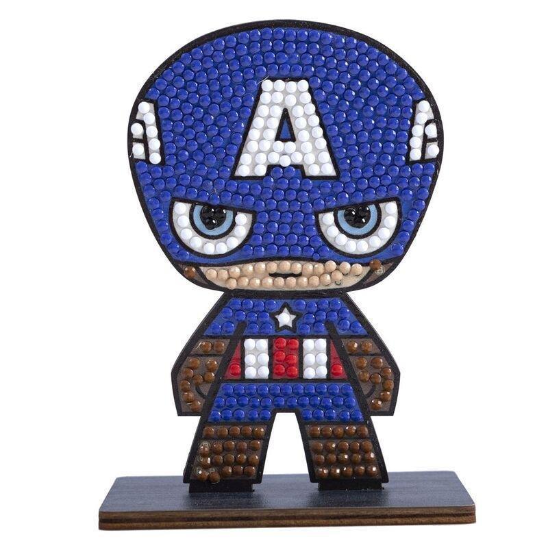 Craft Buddy Avengers Captain America DIY Crystal Art Buddies Kit (11.3 x 8.4cm), , large image number 2