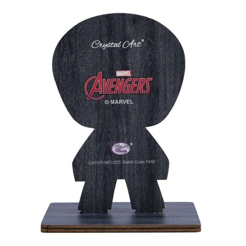 Craft Buddy Avengers Captain America DIY Crystal Art Buddies Kit (11.3 x 8.4cm), , large image number 3